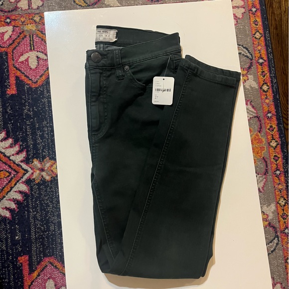 Free People Pants - Free People Dark Green Skinny Pants